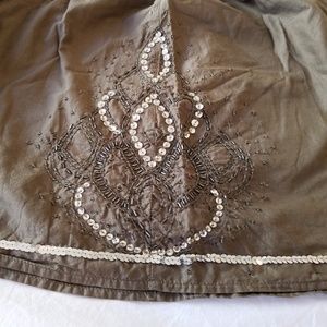 Gap Forest Green Embellished Skirt